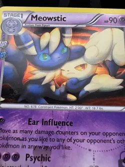 Pokemon Meowstic RC15-32 Generations: Radiant Collection Holo LP - Image 2