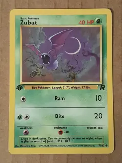 Pokemon Zubat 70/82 Team Rocket 1st edition NM See Pictures - Image 1