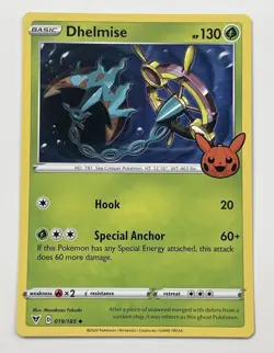 Pokemon TCG Dhelmise Vivid Voltage 019/185 Regular Trick or Trade NM - Image 1