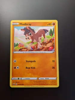 Pokemon TCG Mudbray 105/202 Sword & Shield Base Set Mint/NM Condition - Common - Image 3