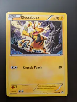 Pokemon TCG Electabuzz 42/122 XY - BREAKpoint NM Condition - Hasn't Been Played - Image 1
