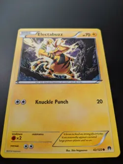 Pokemon TCG Electabuzz 42/122 XY - BREAKpoint NM Condition - Hasn't Been Played - Image 3