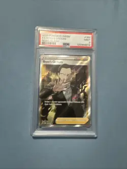 Pokemon TCG Boss's Orders Trainer Full Art Holo Rare 189/192 Rebel Clash PSA 9 - Image 1