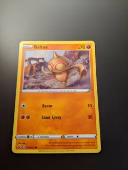 Pokemon TCG Baltoy 101/202 Sword & Shield Base Set Mint/NM Condition - Common - Image 2