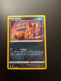 Pokemon TCG Nickit 125/202 Sword & Shield Base Set Mint/NM Condition - Common - Image 3