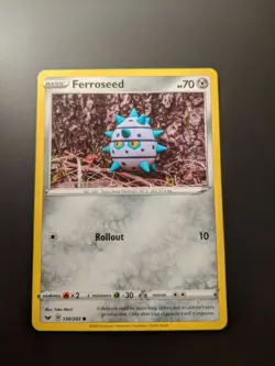 Pokemon TCG Ferroseed 130/202 Sword & Shield Base Set Mint/NM Condition - Common - Image 3