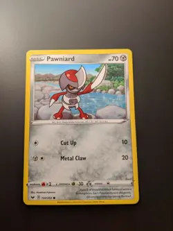 Pokemon TCG Pawniard 133/202 Sword & Shield Base Set Mint/NM Condition - Common - Image 2