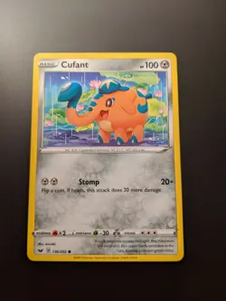 Pokemon TCG Cufant 136/202 Sword & Shield Base Set Mint/NM Condition - Common - Image 2