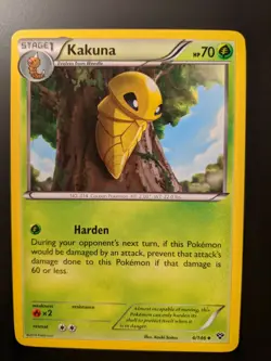 Pokemon TCG Kakuna 4/146 XY Base Set Mint/NM Condition - Uncommon - Image 1