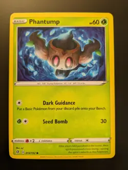 Pokemon TCG Phantump 14/192 Rebel Clash Mint/NM Condition - Common - Image 1