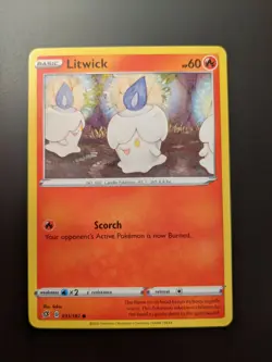 Pokemon TCG Litwick 31/192 Rebel Clash Mint/NM Condition - Common - Image 1
