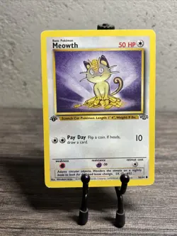 Pokemon TCG Meowth Jungle 56/64 Regular 1999-2000-Pokemon TCG-Fast Ship-LP!! - Image 1