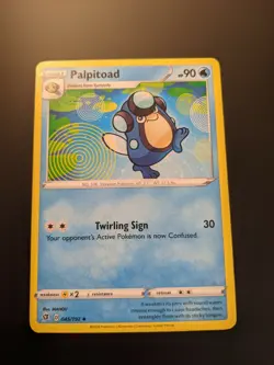 Pokemon TCG Palpitoad 45/192 S&S Rebel Clash Mint/NM Condition - Uncommon - Image 2