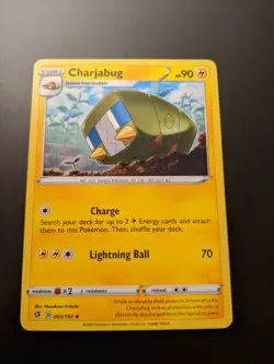 Pokemon TCG Uncommon Charjabug 65/192 S&S Rebel Clash Mint/NM Condition - Image 2