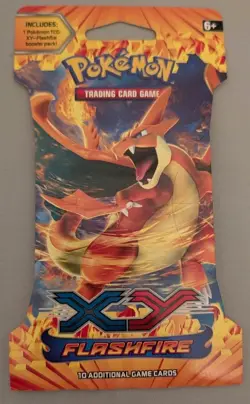 Pokemon TCG XY Flashfire Sealed Sleeved Booster Pack - Charizard Art - Brand New - Image 1