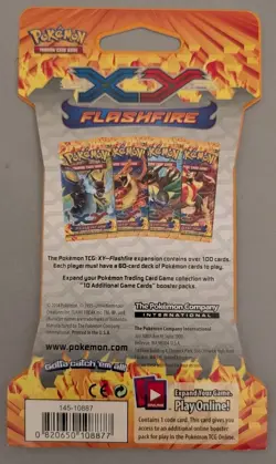Pokemon TCG XY Flashfire Sealed Sleeved Booster Pack - Charizard Art - Brand New - Image 2
