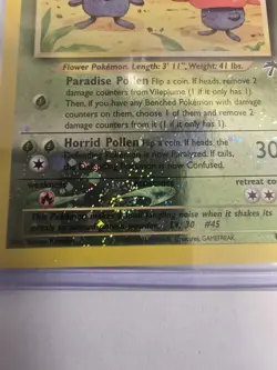 Pokemon TCG Vileplume Southern Islands 17 Promo Reverse Holo - Image 2