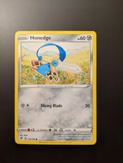Pokemon TCG Common Honedge 133/192 S&S Rebel Clash Mint/NM Condition - Image 2