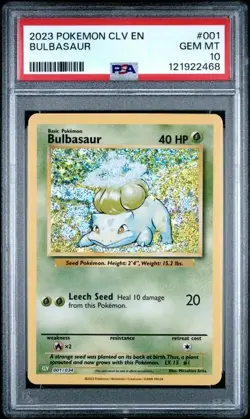 Bulbasaur #1 - Pokemon Classic Collection Venusaur & Lugia Deck - PSA 10 - Image 1