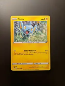 Pokemon TCG Common Shinx 60/192 S&S Rebel Clash Mint/NM Condition - Image 3