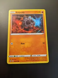 Pokemon TCG Common Rolycoly 105/192 S&S Rebel Clash Mint/NM Condition - Image 2