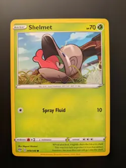 Pokemon TCG Common Shelmet 9/189 S&S Darkness Ablaze Mint/NM Condition - Image 1