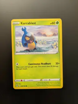 Pokemon TCG Common Karrablast 8/189 S&S Darkness Ablaze Mint/NM Condition - Image 3