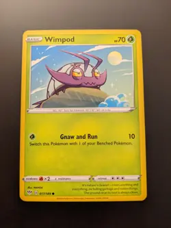 Pokemon TCG Common Wimpod 17/189 S&S Darkness Ablaze Mint/NM Condition - Image 2