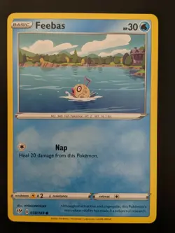 Pokemon TCG Common Feebas 38/189 S&S Darkness Ablaze NM/Mint Condition - Image 1
