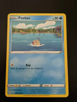 Pokemon TCG Common Feebas 38/189 S&S Darkness Ablaze NM/Mint Condition - Image 2