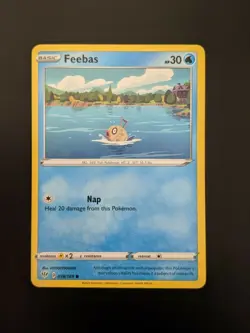 Pokemon TCG Common Feebas 38/189 S&S Darkness Ablaze NM/Mint Condition - Image 3