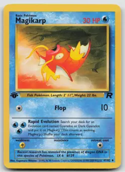 Pokemon 1st Edition Magikarp Uncommon Team Rocket 47/82 LP/NM - Image 1