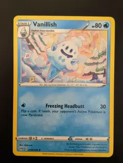 Pokemon TCG Uncommon Vanillish 46/189 S&S: Darkness Ablaze NM/Mint Condition - Image 1