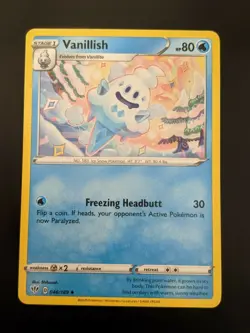 Pokemon TCG Uncommon Vanillish 46/189 S&S: Darkness Ablaze NM/Mint Condition - Image 2