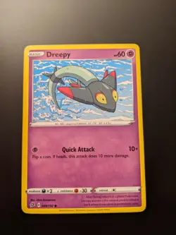 Pokemon TCG Common Dreepy 89/192 S&S Rebel Clash Mint/NM Condition - Image 2