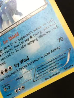 Pokemon TCG Aurorus 26/111 Cosmos Holo Rare Promo XY Furious Fists HP - Image 4