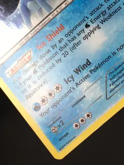 Pokemon TCG Aurorus 26/111 Cosmos Holo Rare Promo XY Furious Fists HP - Image 5