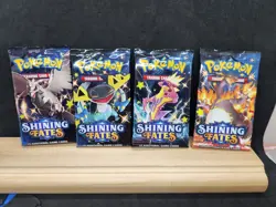 4 SHINING FATES Pokemon Booster Pack Lot (Art Set) Factory Sealed - Image 1