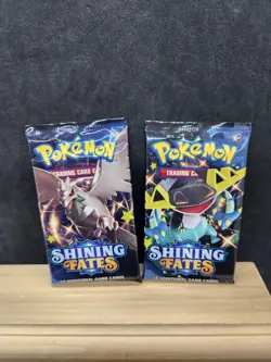 4 SHINING FATES Pokemon Booster Pack Lot (Art Set) Factory Sealed - Image 2