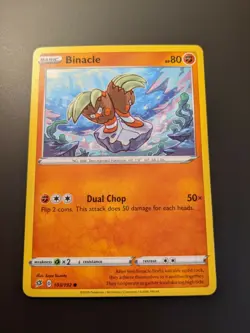 Pokemon TCG Common Binacle 103/192 S&S Rebel Clash Mint/NM Condition - Image 1