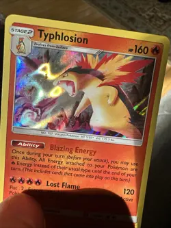 Pokemon TCG. Typhlosion 42/214 Sun & Moon Lost Thunder Holo Rare (NEAR MINT) 🔥 - Image 5