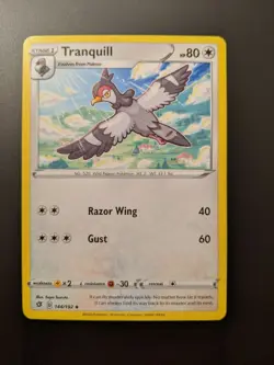 Pokemon TCG Uncommon Tranquill 144/192 S&S Rebel Clash Mint/NM Condition - Image 3