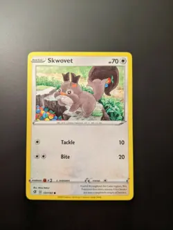 Pokemon TCG Common Skwovet 151/192 S&S Rebel Clash Mint/NM Condition - Image 3