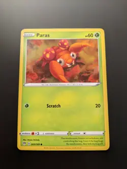 Pokemon TCG Common Paras 3/189 S&S Darkness Ablaze Mint/NM Condition - Image 2