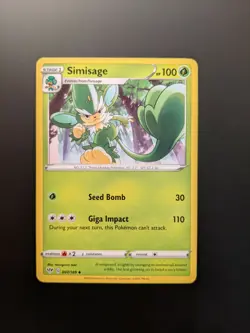 Pokemon TCG Uncommon Simisage 7/189 S&S Darkness Ablaze Mint/NM Condition - Image 3