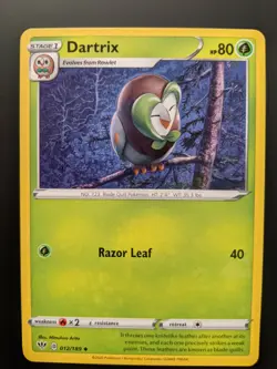 Pokemon TCG Uncommon Dartrix 12/189 S&S Darkness Ablaze Mint/NM Condition - Image 1