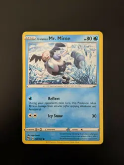 Pokemon TCG Common Galarian Mr. Mime 35/189 Darkness Ablaze NM/Mint Condition - Image 3