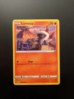 Pokemon TCG Common Larvesta 29/189 S&S Darkness Ablaze Mint/NM Condition - Image 3