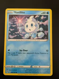 Pokemon TCG Common Vanillite 45/189 S&S: Darkness Ablaze NM/Mint Condition - Image 2
