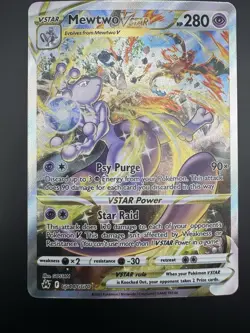 Mewtwo VSTAR GG44/GG70 Pokemon Crown Zenith: Galarian Gallery Ultra Rare Holo - Image 3